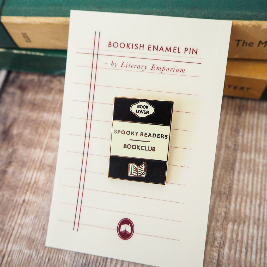 'Spooky Readers Bookclub' Book Lover Enamel Pin Badge