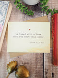 Literature Lovers Card Edgar Allan Poe Quote Valentines