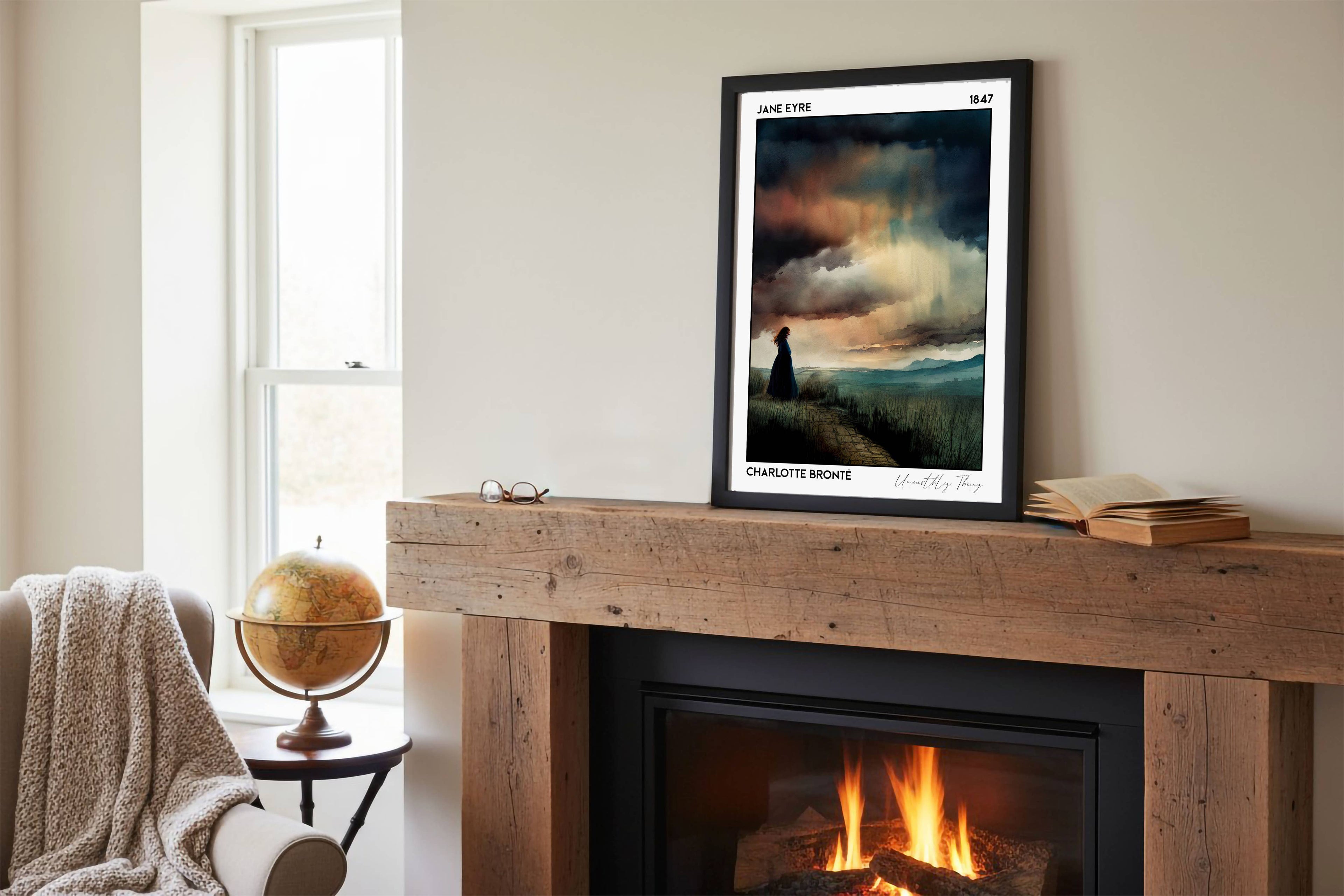 Jane Eyre, Charlotte Brontë, Book Poster