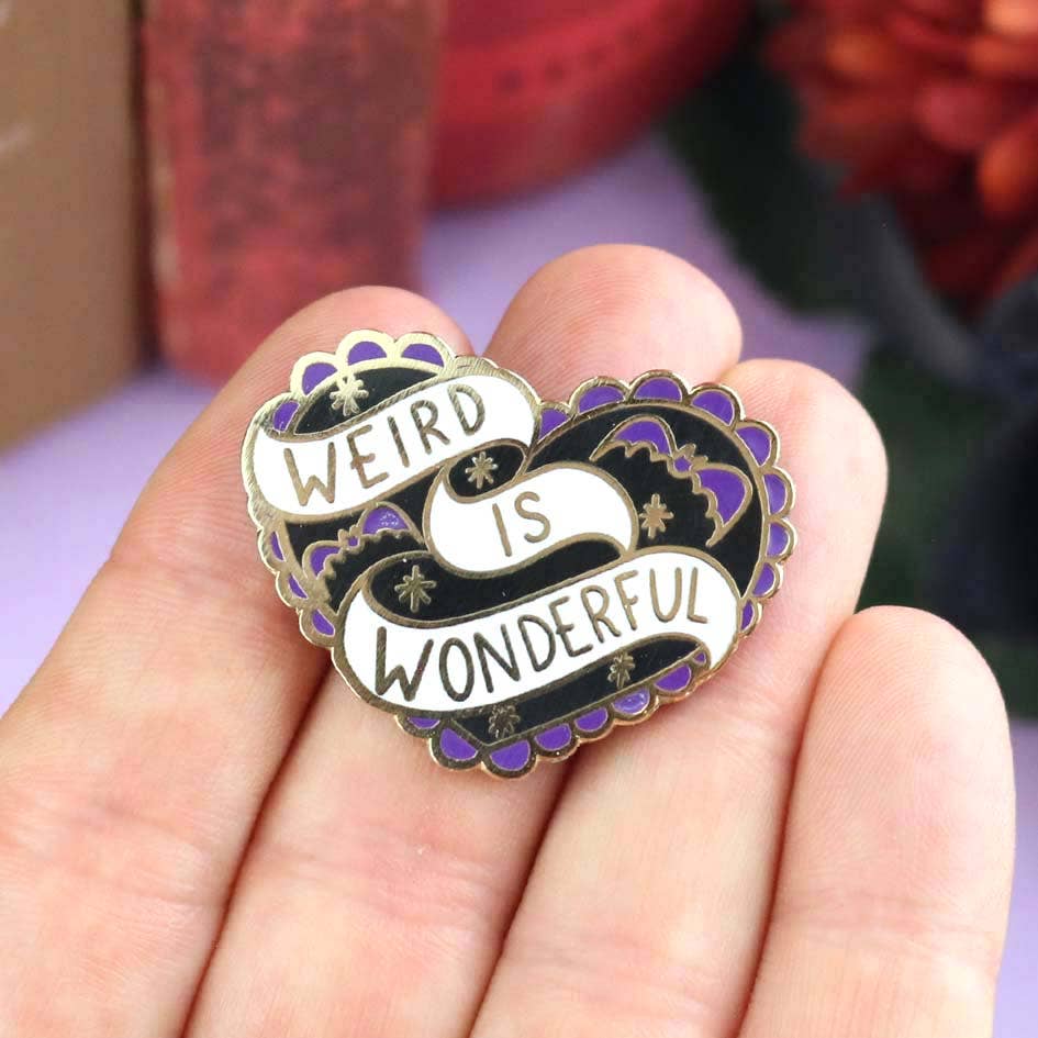 Weird Is Wonderful Enamel Pin