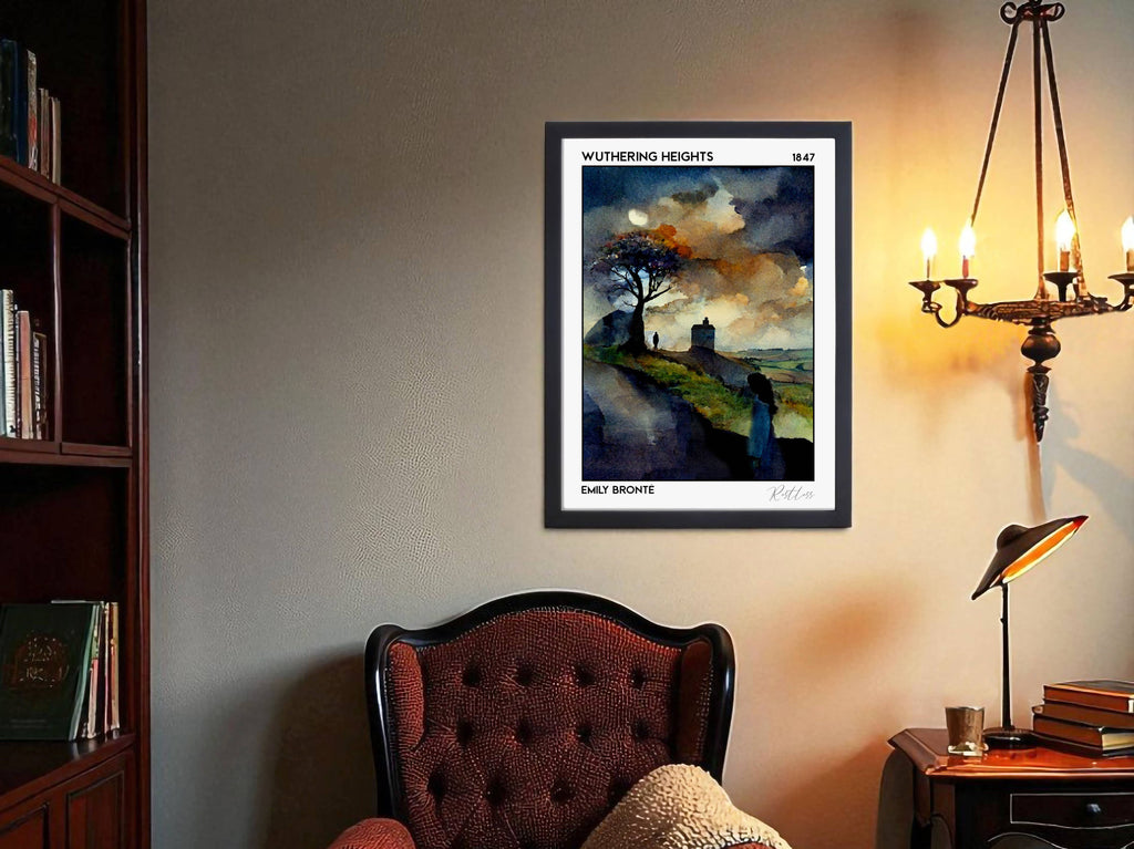 Wuthering Heights, Emily Brontë, Book Poster
