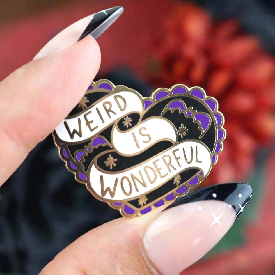 Weird Is Wonderful Enamel Pin
