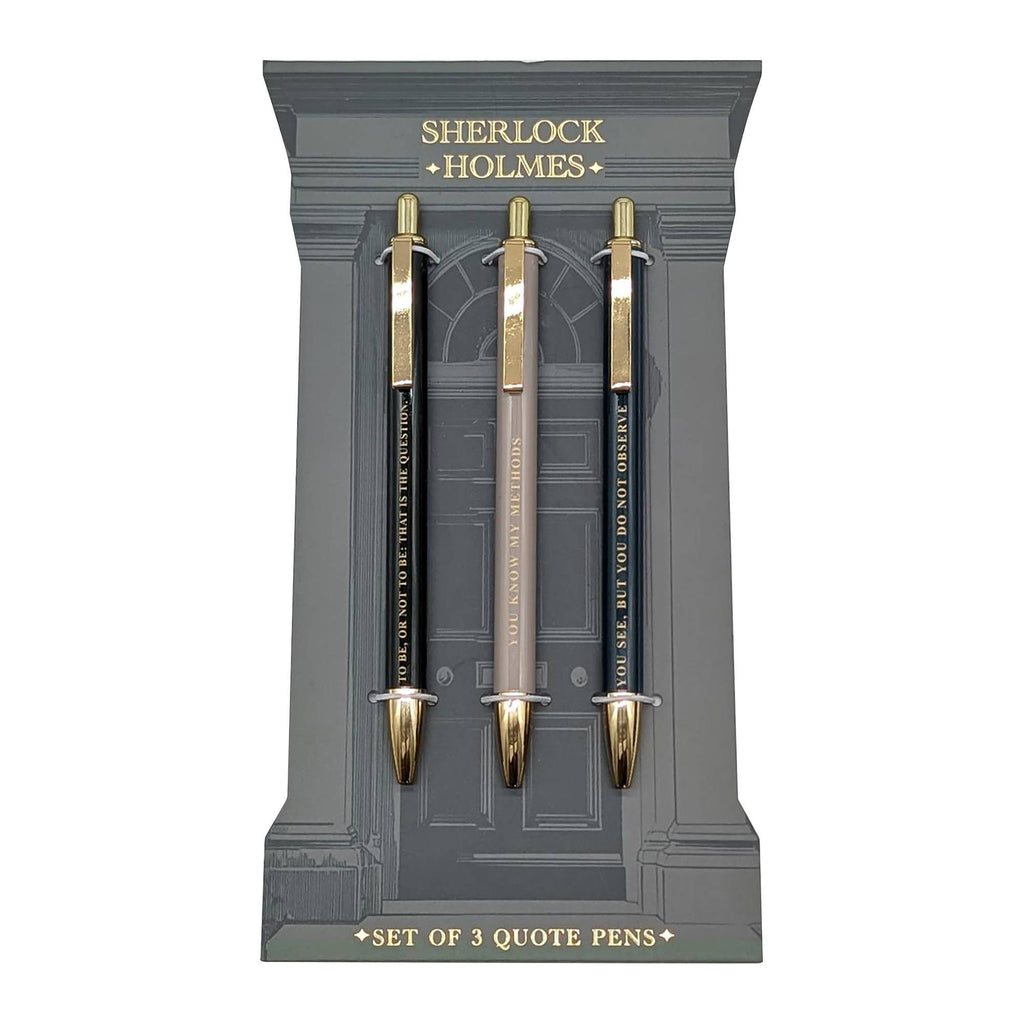 Sherlock Holmes Set of 3 Pens