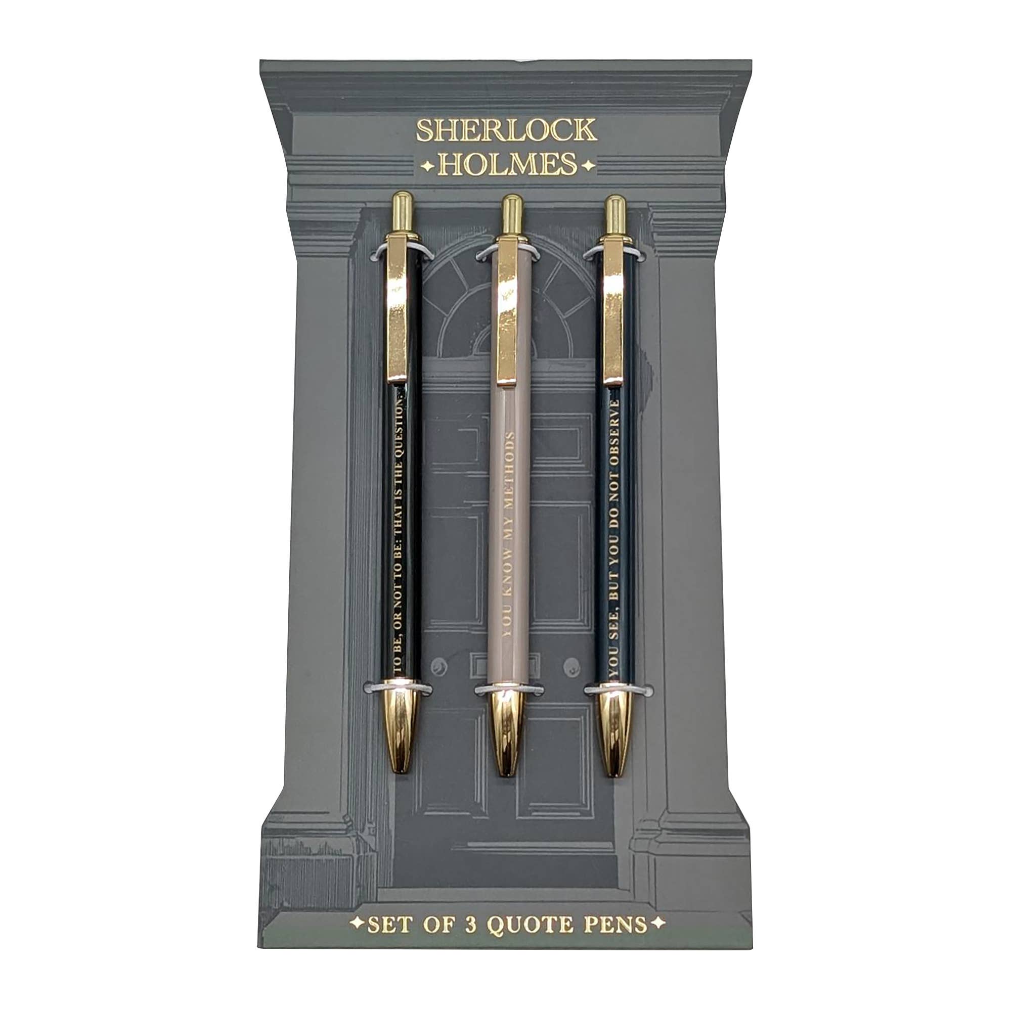 Sherlock Holmes Set of 3 Pens