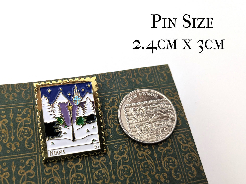 The Lion, the Witch and the Wardrobe Gold Enamel Pin Badge
