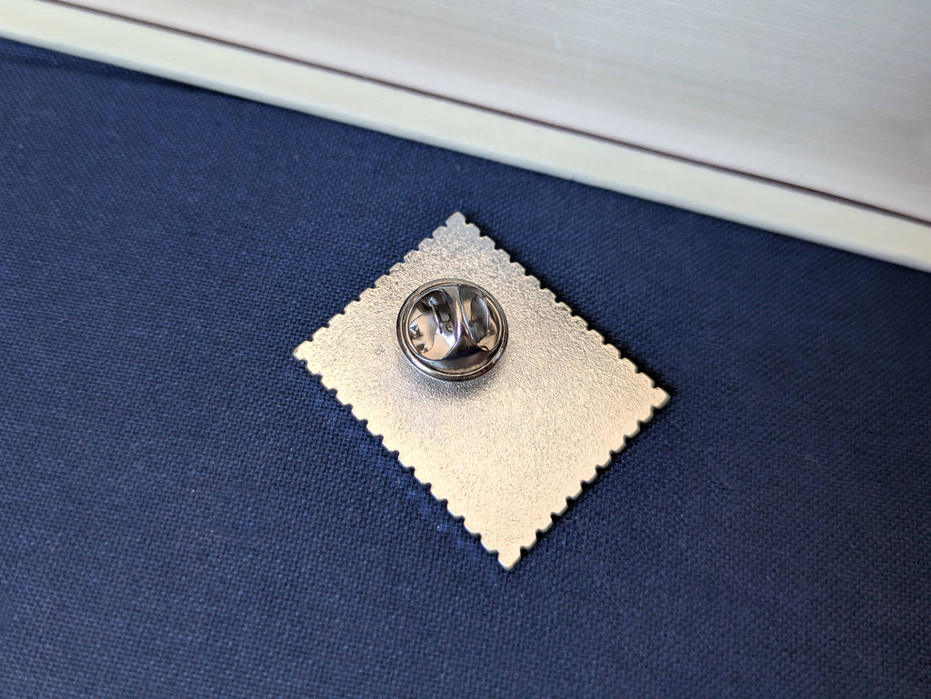 Dracula Silver Enamel Pin Badge