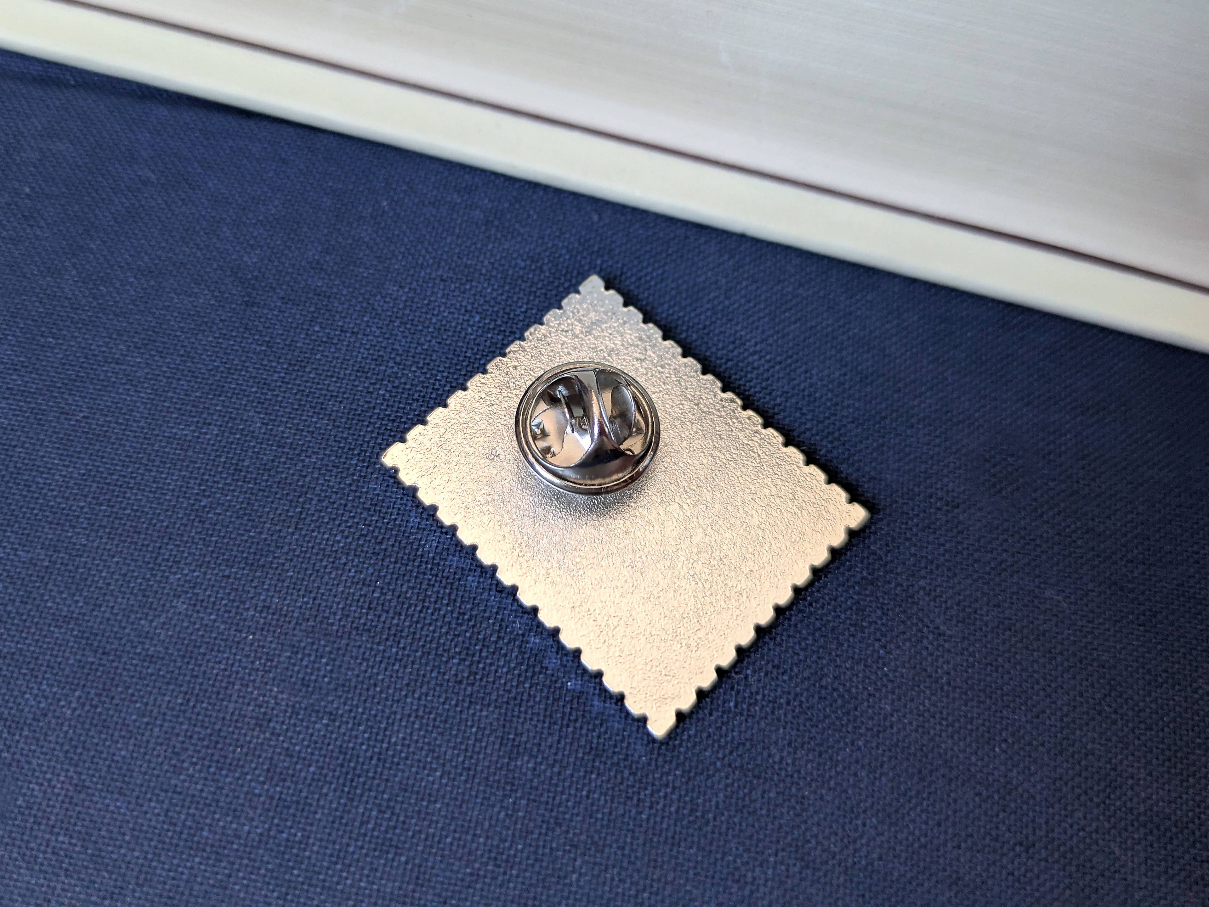 Dracula Silver Enamel Pin Badge