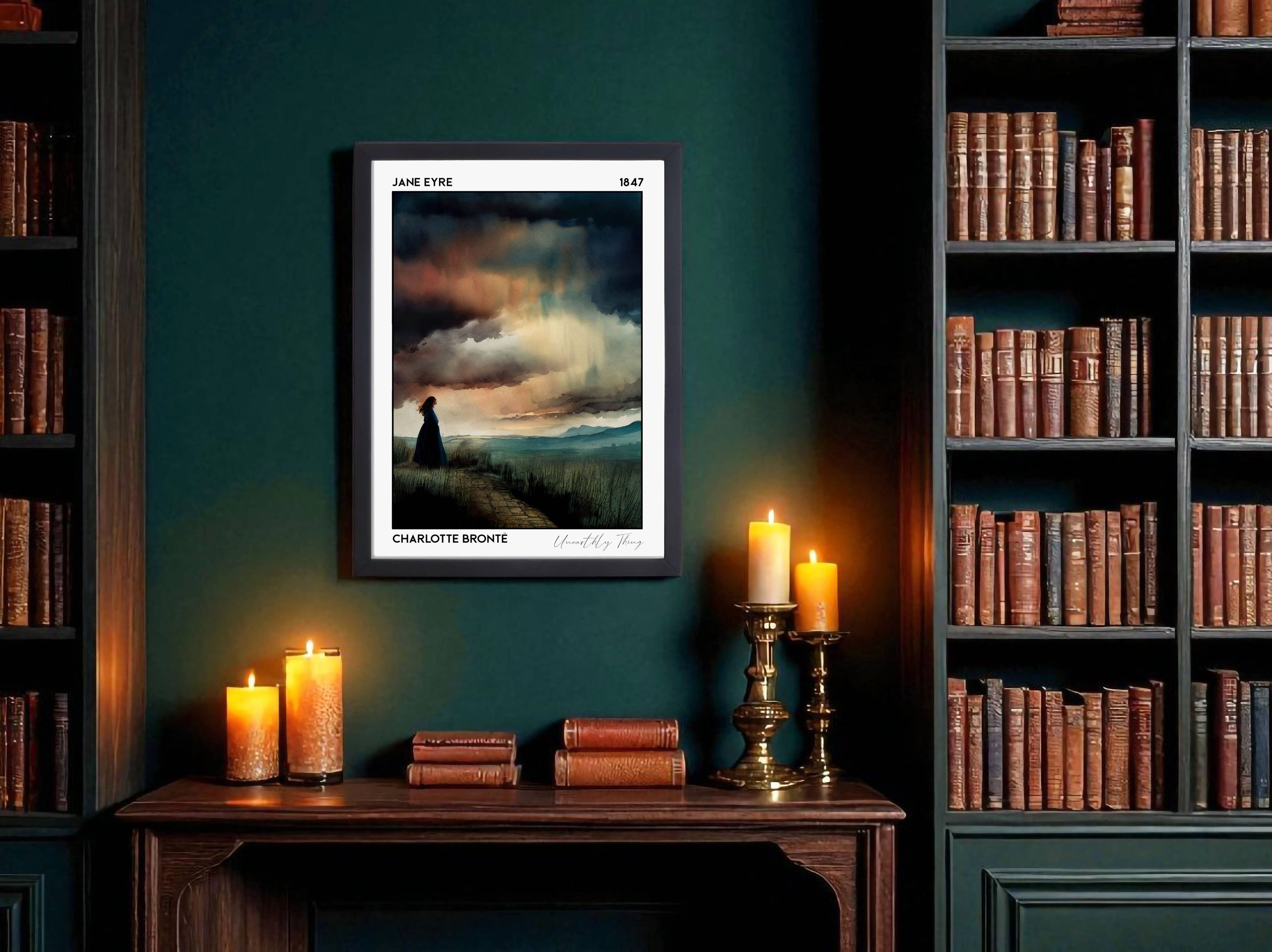 Jane Eyre, Charlotte Brontë, Book Poster
