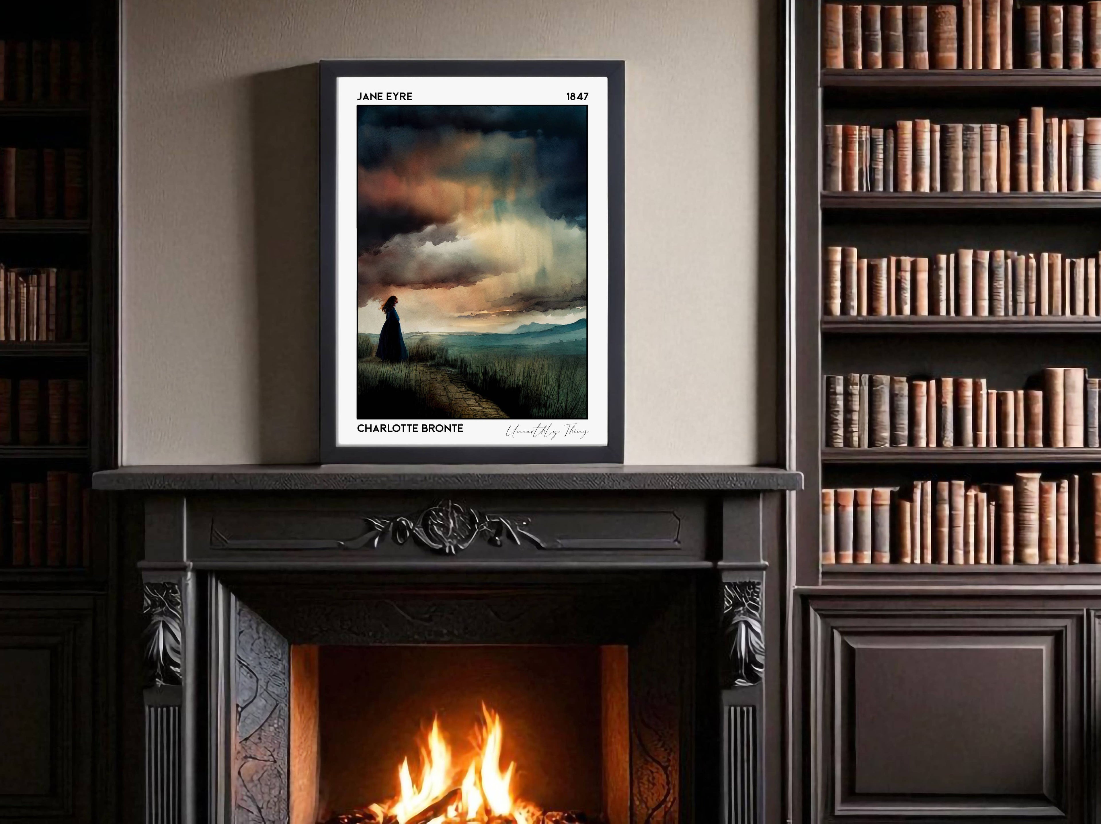 Jane Eyre, Charlotte Brontë, Book Poster
