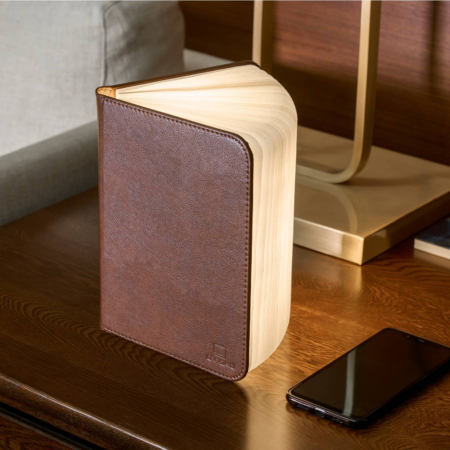 Bonded Leather Smart Book Light