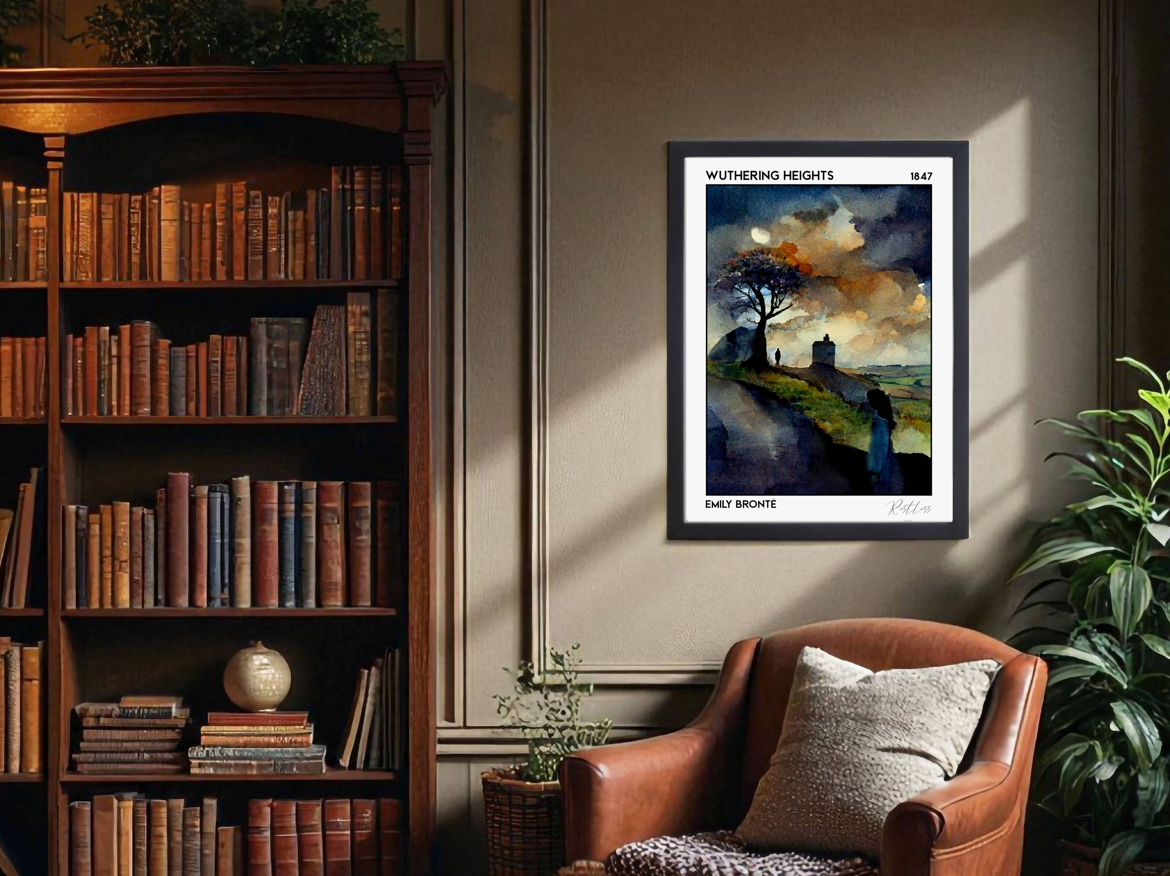 Wuthering Heights, Emily Brontë, Book Poster